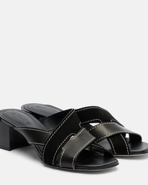 Tod's Sandalen 55 Aus Leder - Schwarz