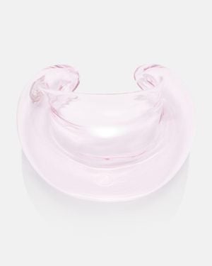 Alaïa Glass Cuff Bracelet - Pink