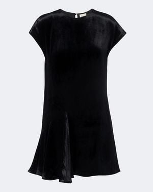 KHAITE Minikleid Scarla Aus Samt - Schwarz