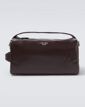 Prada Crossbody Bag Aus Leder - Mettallic
