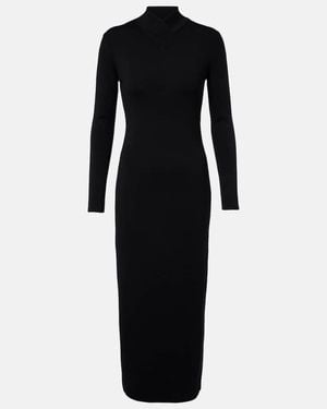 Tom Ford Wool Midi Dress - Black