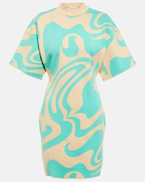 Sportmax Ornati Jacquard Minidress - Blue
