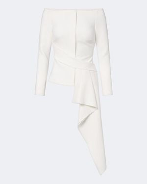 Roland Mouret Jacke Aus Crepe - Weiß
