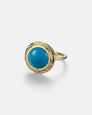 Octavia Elizabeth Ring Coral Beach Allia Aus 18Kt Gelbgold Mit Tuerkis - Blau