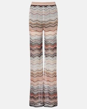 Missoni Zigzag Lame Wide-Leg Trousers - Multicolour