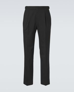 STÒFFA Wool Straight Trousers - Black