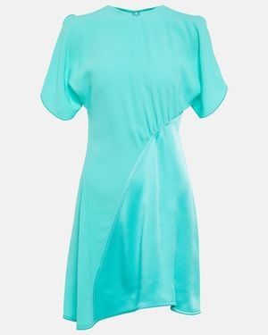 Victoria Beckham Asymmetric Minidress - Blue
