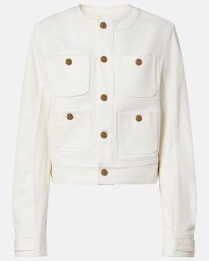 Balmain Jeansjacke - Weiß