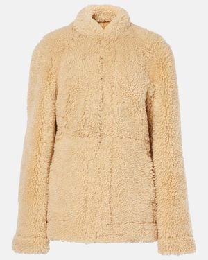 TOTEME Cinched Shearling Jacket - Natural