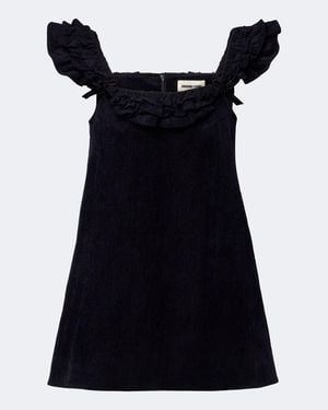 ShuShu/Tong Minikleid Aus Samt - Schwarz
