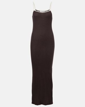 AYA MUSE Jersey Slip Dress - Purple