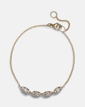 STONE AND STRAND Muse 10Kt Bracelet With Diamonds - Metallic