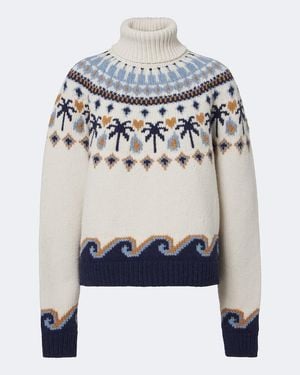 Alanui Rollkragenpullover Sweet Winter Aus Wolle - Blau