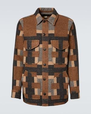 RRL Wool And Cotton-Blend Overshirt - Brown