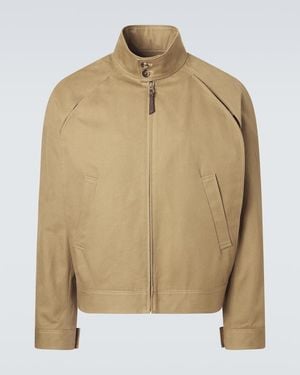 Loewe Layered Cotton Gabardine Jacket - Natural