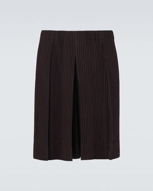 Homme Plissé Issey Miyake Tailored Pleats 2 Bermuda Shorts - Black