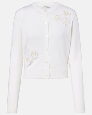 Erdem Cardigan Aus Wolle - Weiß