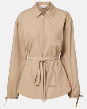 Moncler Cotton Poplin Shirt - Natural
