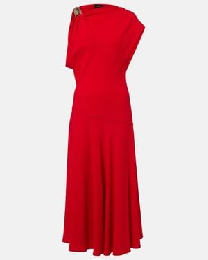 Proenza Schouler Rue Asymmetric Crepe Maxi Dress - Red