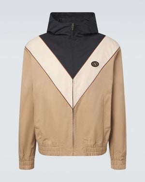 Valentino Vlogo Striped Jacket - Natural