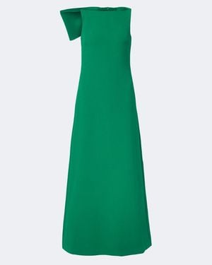 Safiyaa Mallory Crepe Gown - Green