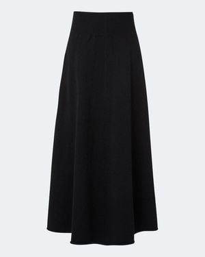 Extreme Cashmere N°498 Grace Cashmere-Blend Maxi Skirt - Black