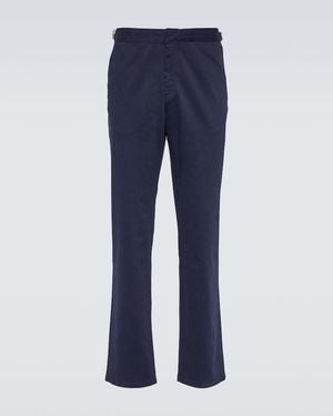 Orlebar Brown Fallon Cotton Twill Chinos - Blue