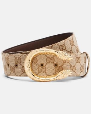 Gucci Guertel Dionysus Gg Aus Canvas - Natur
