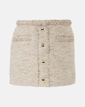 Isabel Marant Gleny Tweed Miniskirt - Natural
