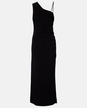 Max Mara Fiabe One-Shoulder Midi Dress - Black
