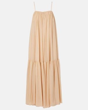 Chloé Silk Maxi Dress - Natural