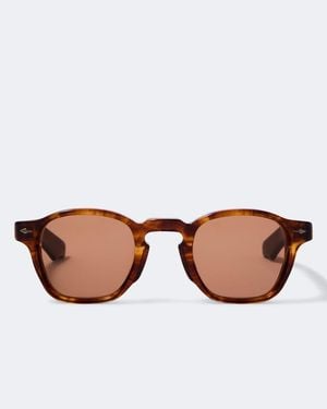 Jacques Marie Mage Zephirin Round Sunglasses - Brown