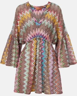 Missoni Caftano A Zig-Zag Con Lame - Multicolore