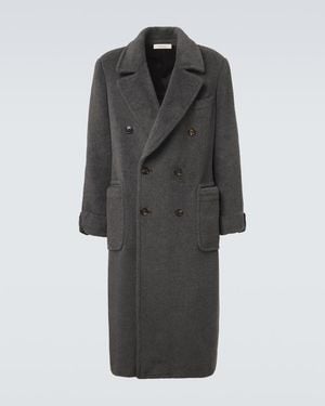 Umit Benan Gianni Alpaca And Wool Coat - Black