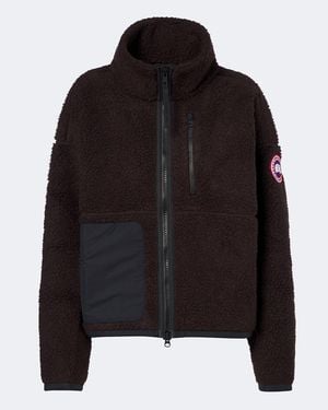 Canada Goose Simcoe Wool-Blend Fleece Jacket - Black