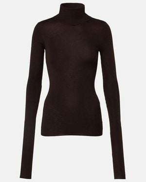Frankie Shop Rollkragenpullover Utica Thin - Schwarz