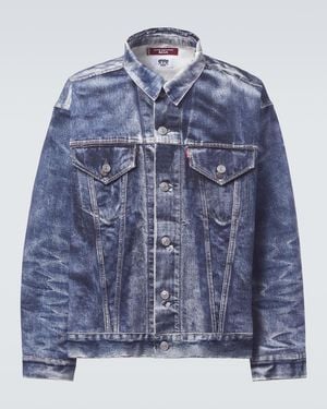 Junya Watanabe X Levi's Printed Denim Jacket - Blue