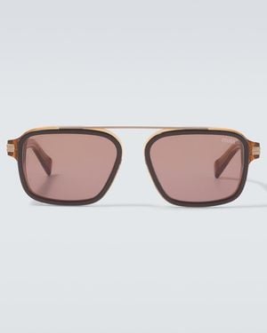 ZEGNA Square Sunglasses - Brown