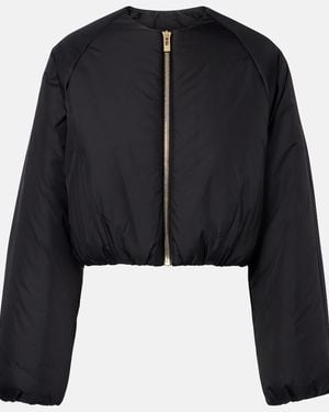Alaïa Puffer Cropped Jacket - Black