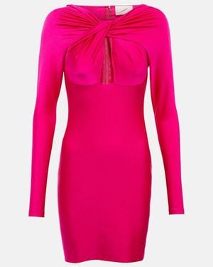 Coperni Cutout Jersey Minidress - Pink
