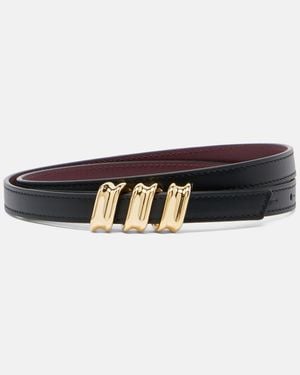 Loewe Guertel Coil Aus Leder - Schwarz