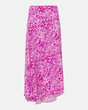 Isabel Marant Hortensia Printed Silk-Blend Maxi Skirt - Pink