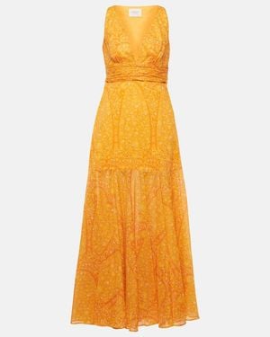 Giambattista Valli Printed Cotton Maxi Dress - Yellow