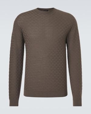 Giorgio Armani Jersey De Lana Virgen - Marrón