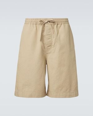 Loewe Cotton Bermuda Shorts - Natural