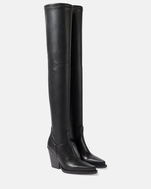 Paris Texas Vegas Over-The-Knee Boots - Black