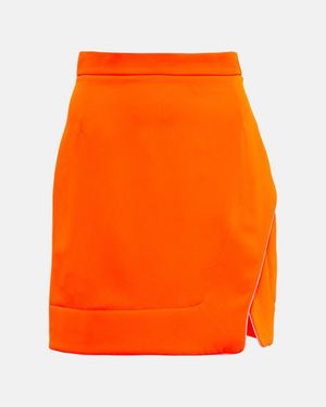 Vivienne Westwood High-Rise Crepe Miniskirt - Orange
