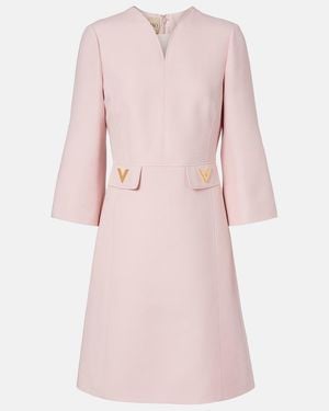 Valentino Crepe Couture Minidress - Pink