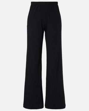 Leset Nando Ribbed-Knit Cotton Sweatpants - Blue