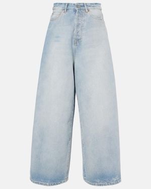 Vetements Oversized Wide-Leg Jeans - Blue